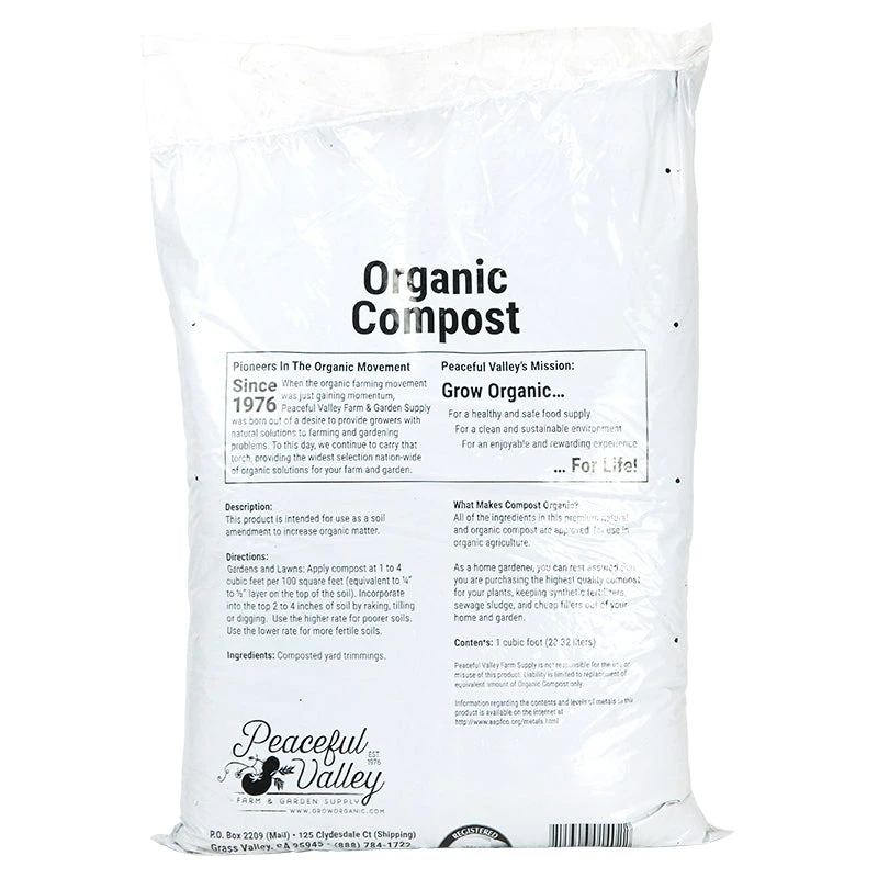 Peaceful Valley Organic Compost (1 Cu Ft) 4 Peaceful Valley Organic Compost (1 Cu Ft) - Billede 2
