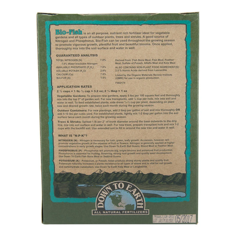 Bio-Fish All Purpose 7-7-2 Fertilizer (5 Lb) 4 Bio-Fish All Purpose 7-7-2 Fertilizer (5 Lb) - Billede 2