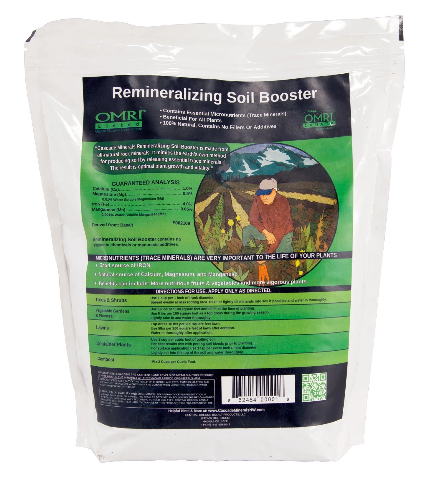 Cascade Minerals Remineralizing Soil Boost (10 Lb Bag) 4 Cascade Minerals Remineralizing Soil Boost (10 Lb Bag) - Billede 2