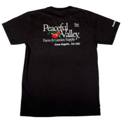 Peaceful Valley's Organic Black T-Shirt (XX-Large) -Brandt Butik gc150 back web 4