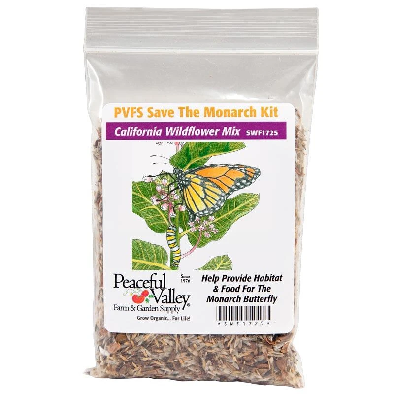 Peaceful Valley Save The Monarch Kit - California (1/8 Lb) 3 Peaceful Valley Save The Monarch Kit - California (1/8 Lb)
