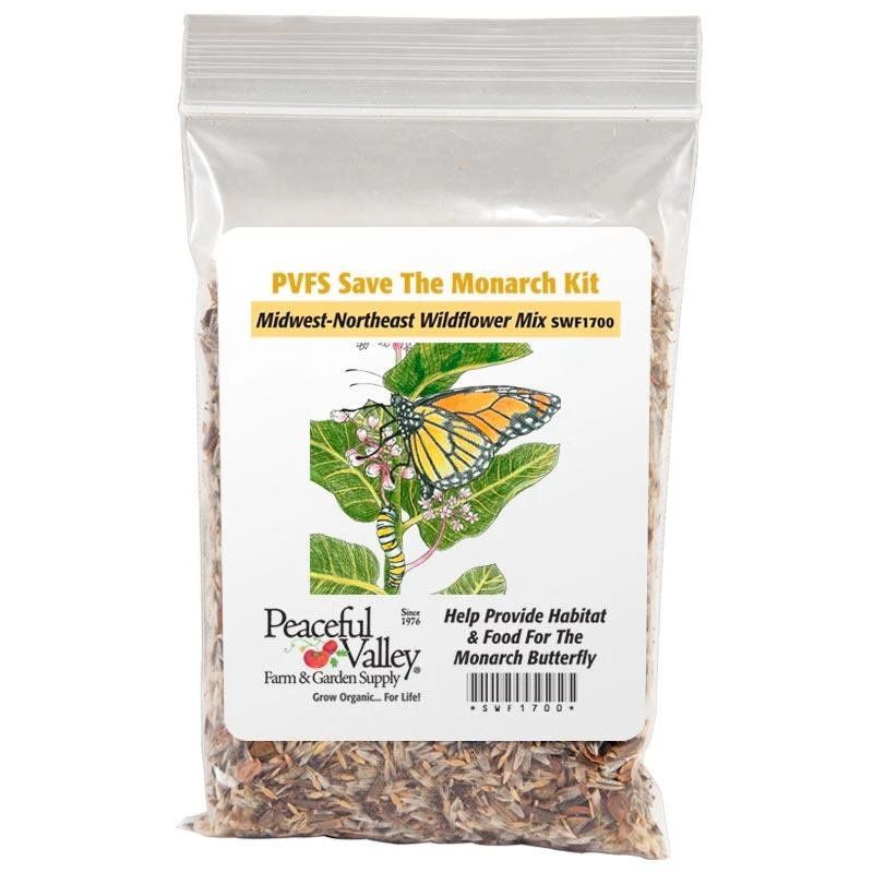 Peaceful Valley Save The Monarch Kit - Midwest To Northeast (1/8 Lb) 3 Peaceful Valley Save The Monarch Kit - Midwest To Northeast (1/8 Lb)