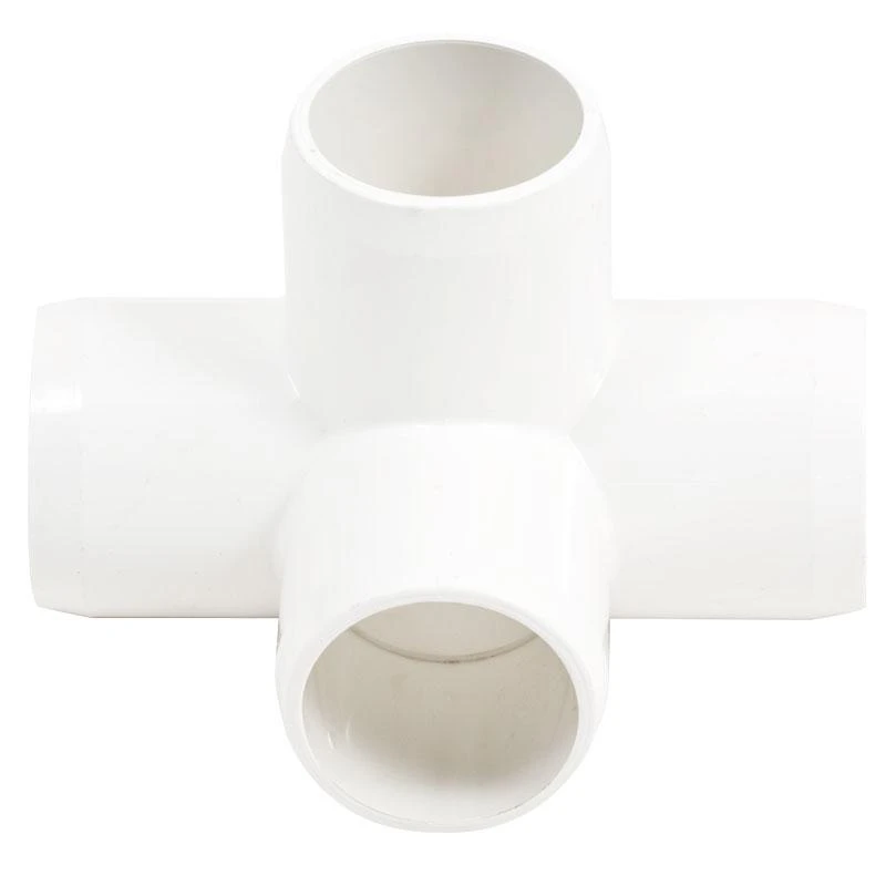 PVC Snap Fitting - 4 Way (1") 3 PVC Snap Fitting - 4 Way (1")